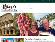 Tablet Screenshot of enzostwoguysfromitaly.com